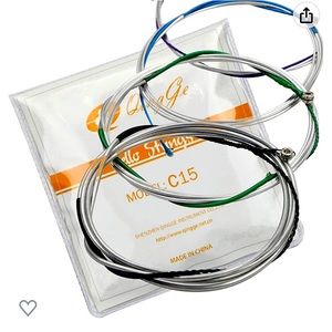 Aluminum Generic Cello String Set, Sz 1/2